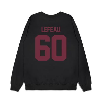 Mississippi State - NCAA Football : Matthew Lefeau - Vintage Helmet Premium Crewneck Sweatshirt-1