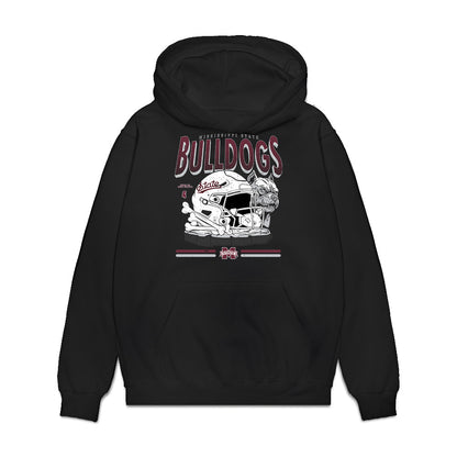 Mississippi State - NCAA Football : Spencer Dowland - Vintage Helmet Premium Hooded Sweatshirt-0