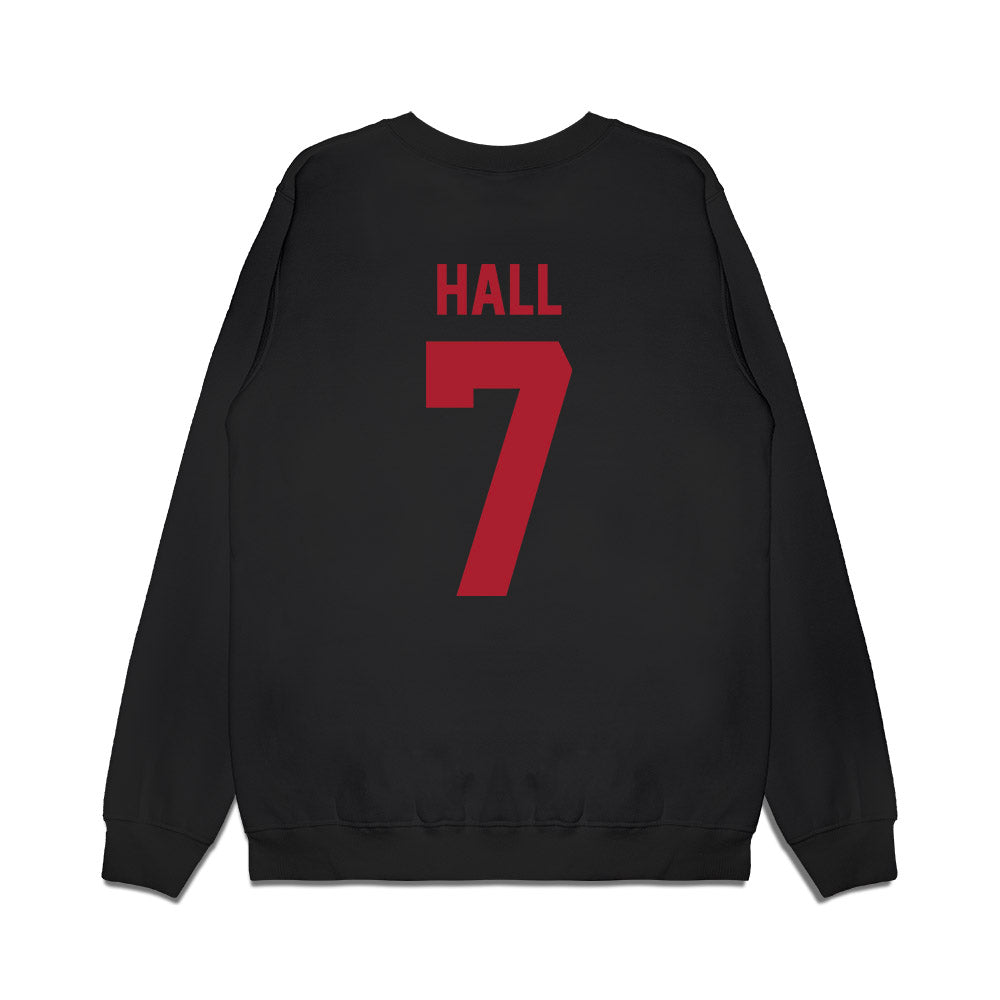Utah - NCAA Football : Johnathan Hall - Vintage Helmet Premium Crewneck Sweatshirt-1