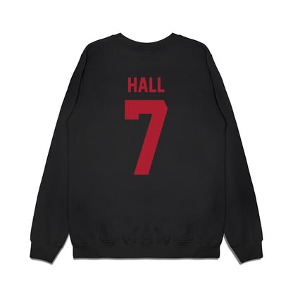 Utah - NCAA Football : Johnathan Hall - Vintage Helmet Premium Crewneck Sweatshirt-1