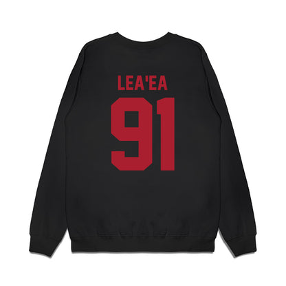 Utah - NCAA Football : Jonah Lea'ea - Vintage Helmet Premium Crewneck Sweatshirt-1