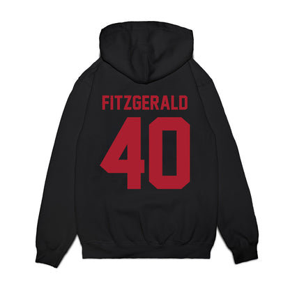 Utah - NCAA Football : Paul Fitzgerald - Vintage Helmet Premium Hooded Sweatshirt-1