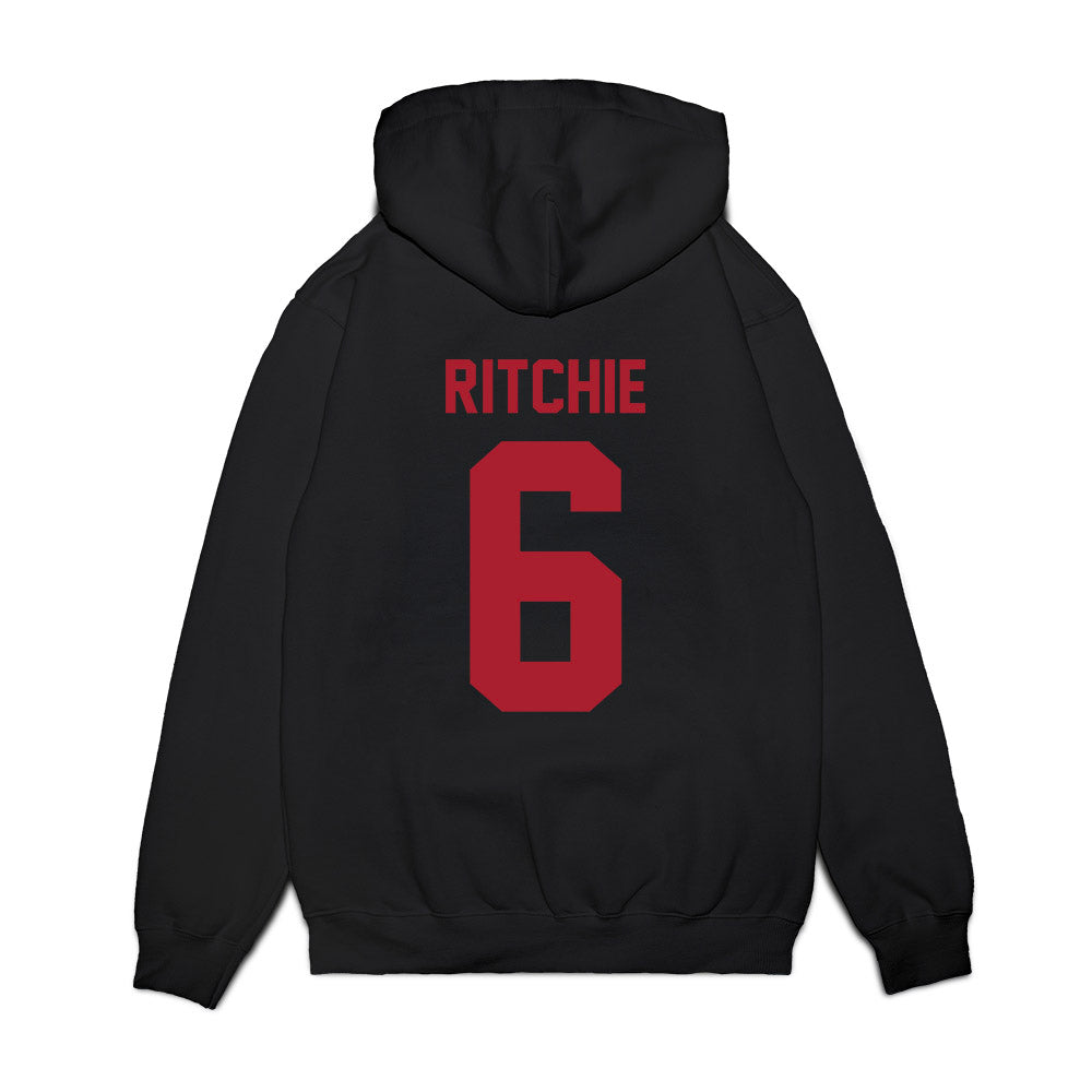 Utah - NCAA Football : Nate Ritchie - Vintage Helmet Premium Hooded Sweatshirt-1