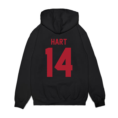 Utah - NCAA Football : JC Hart - Vintage Helmet Premium Hooded Sweatshirt-1
