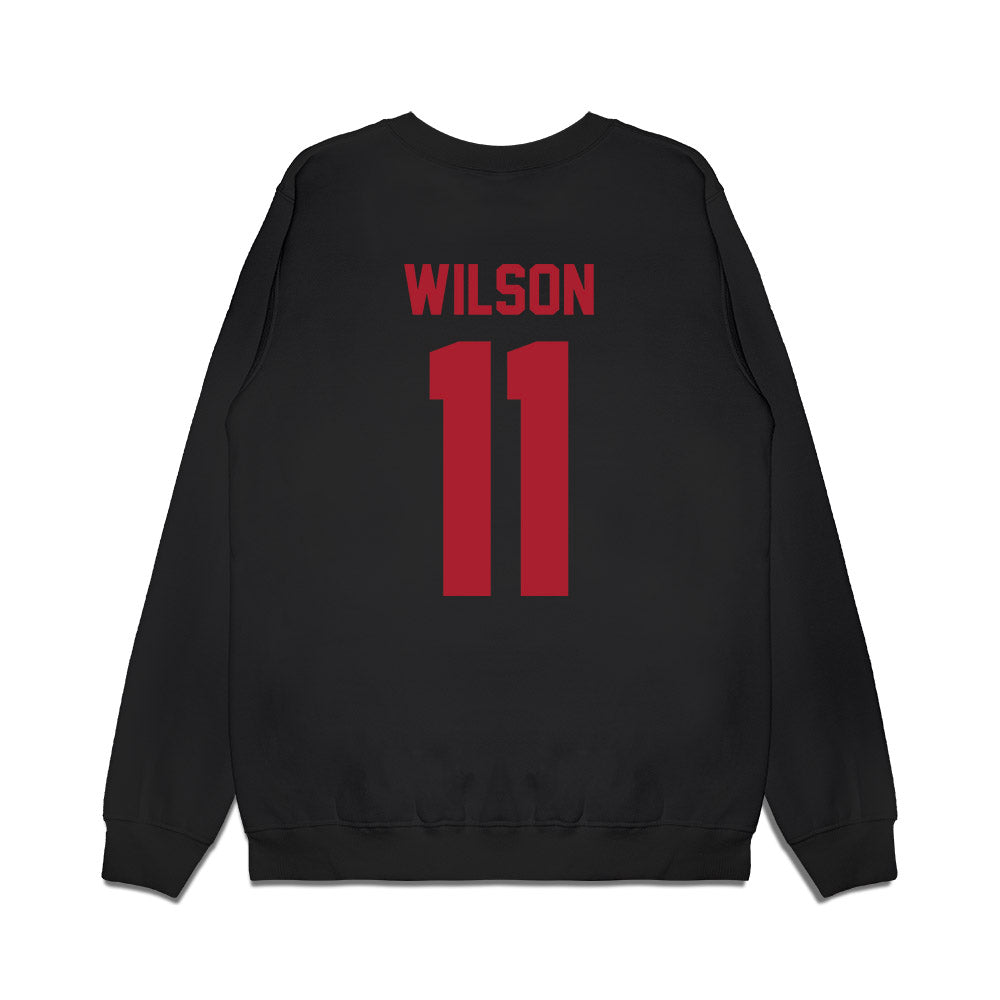 Utah - NCAA Football : Isaac Wilson - Vintage Helmet Premium Crewneck Sweatshirt-1