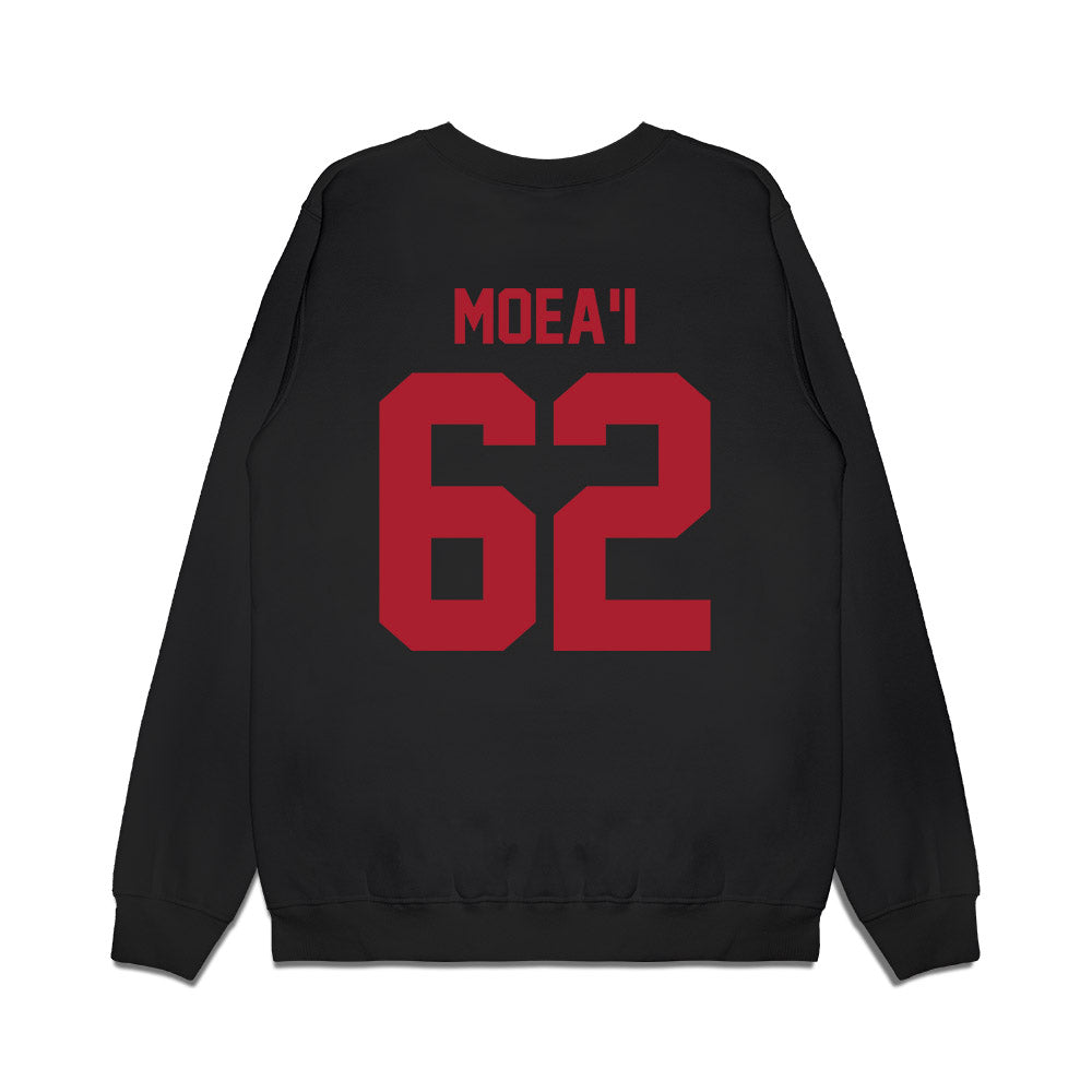 Utah - NCAA Football : Solatoa Moea'i - Vintage Helmet Premium Crewneck Sweatshirt-1