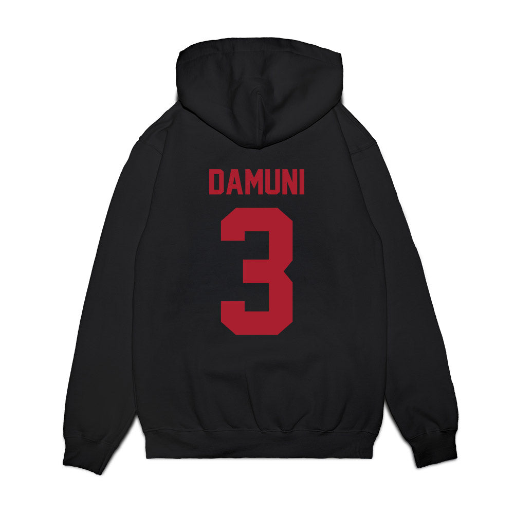 Utah - NCAA Football : Levani Damuni - Vintage Helmet Premium Hooded Sweatshirt-1
