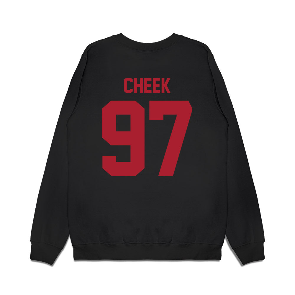 Utah - NCAA Football : Joseph Cheek - Vintage Helmet Premium Crewneck Sweatshirt-1