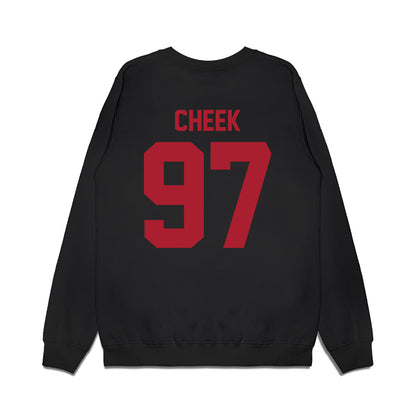 Utah - NCAA Football : Joseph Cheek - Vintage Helmet Premium Crewneck Sweatshirt-1