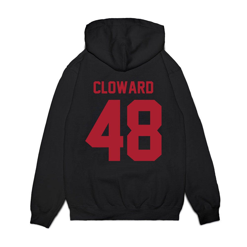 Utah - NCAA Football : Alex Cloward - Vintage Helmet Premium Hooded Sweatshirt-1
