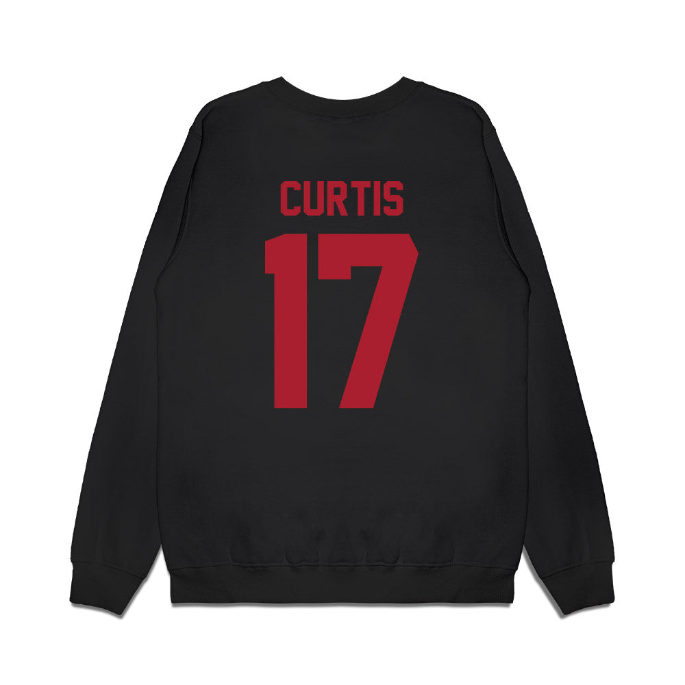 Utah - NCAA Football : Dillon Curtis - Vintage Helmet Premium Crewneck Sweatshirt-1
