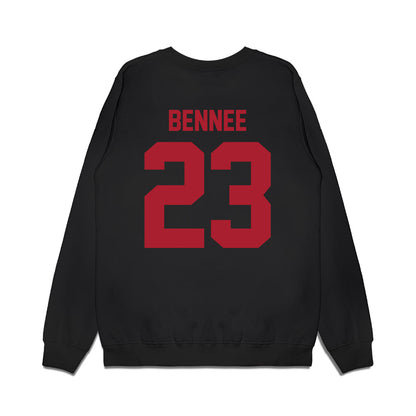Utah - NCAA Football : Jackson Bennee - Vintage Helmet Premium Crewneck Sweatshirt-1