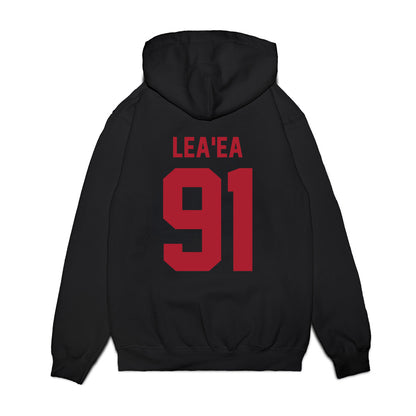 Utah - NCAA Football : Jonah Lea'ea - Vintage Helmet Premium Hooded Sweatshirt-1