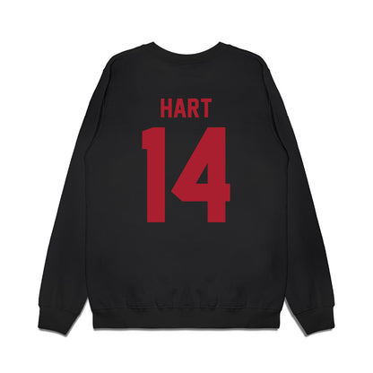 Utah - NCAA Football : JC Hart - Vintage Helmet Premium Crewneck Sweatshirt-1