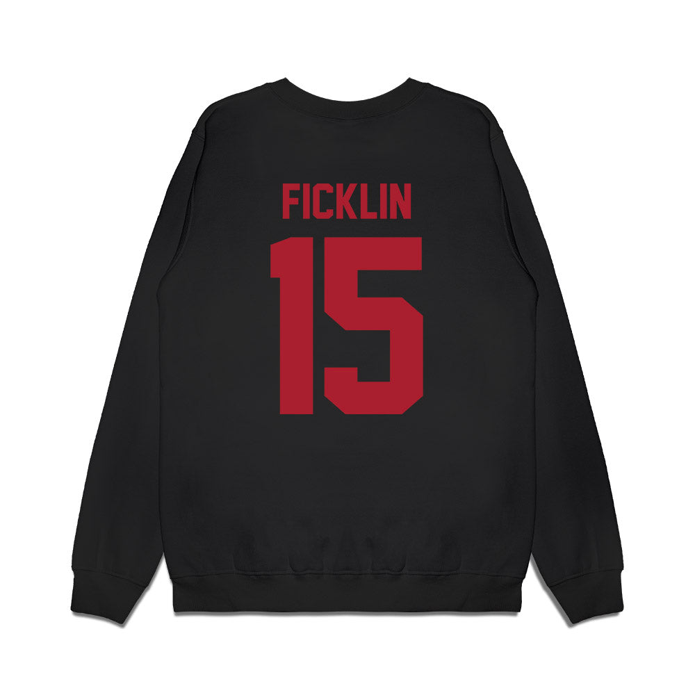 Utah - NCAA Football : Jamarian Ficklin - Vintage Helmet Premium Crewneck Sweatshirt-1