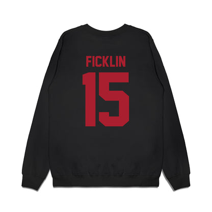 Utah - NCAA Football : Jamarian Ficklin - Vintage Helmet Premium Crewneck Sweatshirt-1