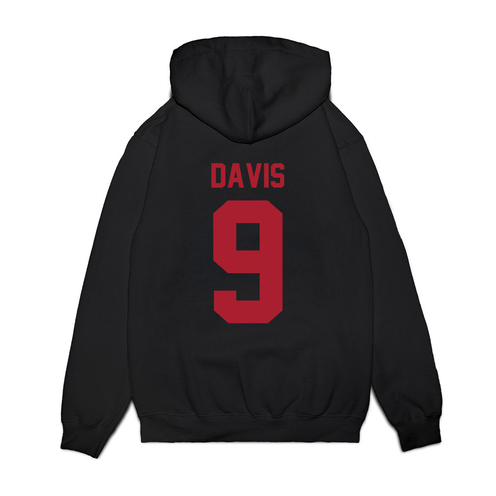 Utah - NCAA Football : Elijah Davis - Vintage Helmet Premium Hooded Sweatshirt-1