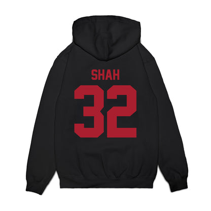 Utah - NCAA Football : Omar Shah - Vintage Helmet Premium Hooded Sweatshirt-1
