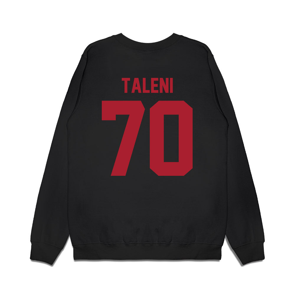 Utah - NCAA Football : Alma-Spencer Taleni - Vintage Helmet Premium Crewneck Sweatshirt-1