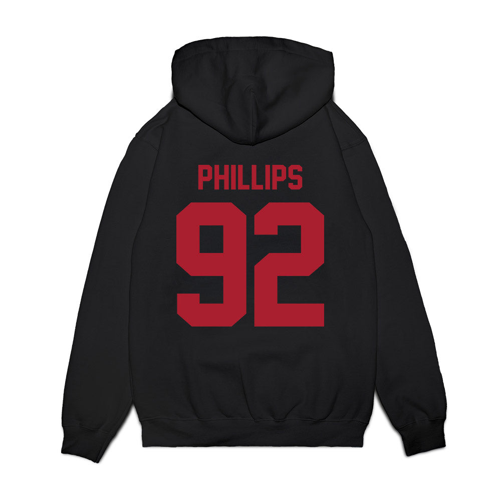 Utah - NCAA Football : Orion Phillips - Vintage Helmet Premium Hooded Sweatshirt-1