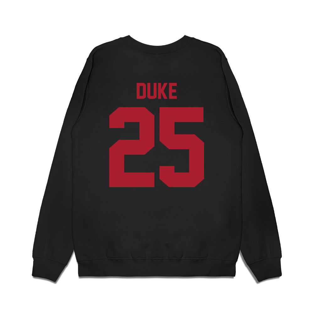 Utah - NCAA Football : Bryce Duke - Vintage Helmet Premium Crewneck Sweatshirt-1