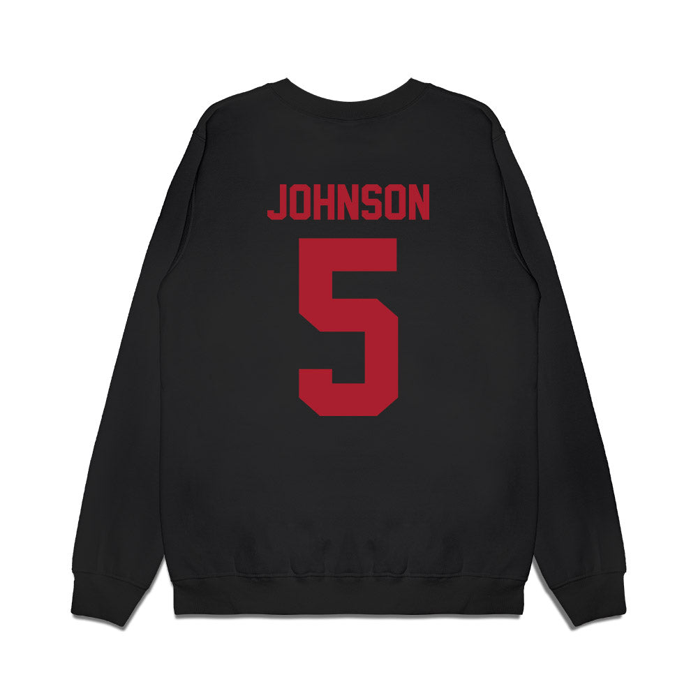 Utah - NCAA Football : Tao Johnson - Vintage Helmet Premium Crewneck Sweatshirt-1