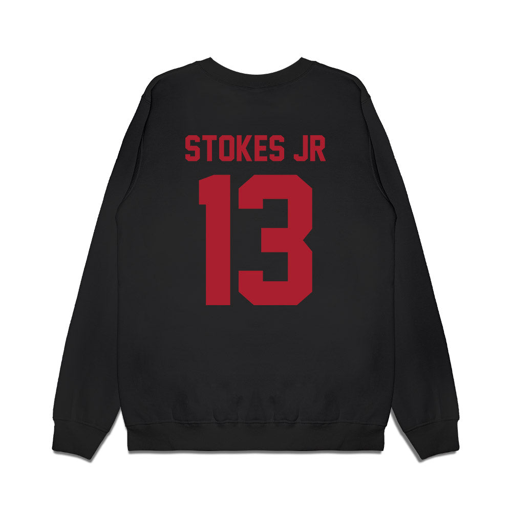 Utah - NCAA Football : Jason Stokes Jr - Vintage Helmet Premium Crewneck Sweatshirt-1