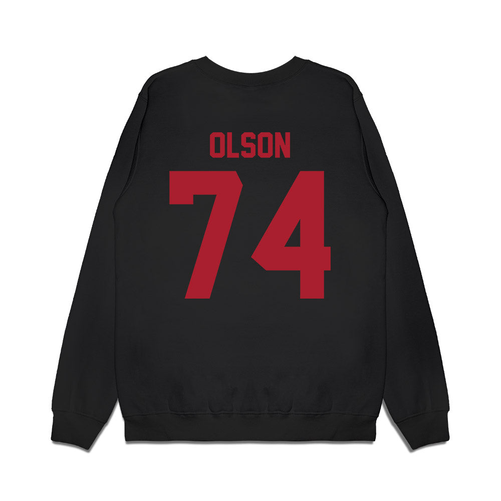 Utah - NCAA Football : Keith Olson - Vintage Helmet Premium Crewneck Sweatshirt-1
