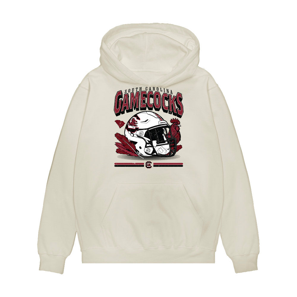 South Carolina - NCAA Football : Peyton Williams - Vintage Helmet Premium Hooded Sweatshirt-0