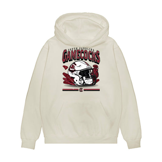 South Carolina - NCAA Football : Chase Sweigart - Vintage Helmet Premium Hooded Sweatshirt-0