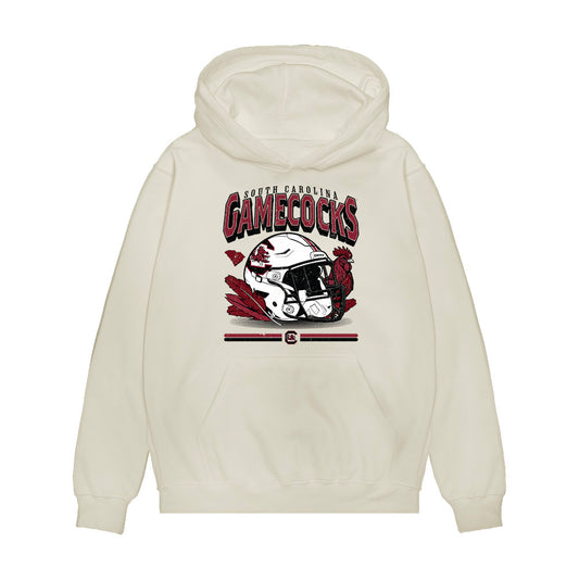 South Carolina - NCAA Football : Matthew Fuller - Vintage Helmet Premium Hooded Sweatshirt-0
