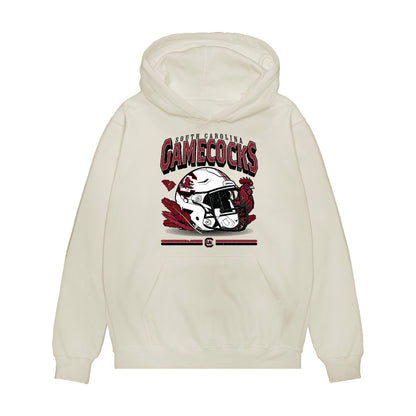 South Carolina - NCAA Football : Ryan Brubaker - Vintage Helmet Premium Hooded Sweatshirt-0