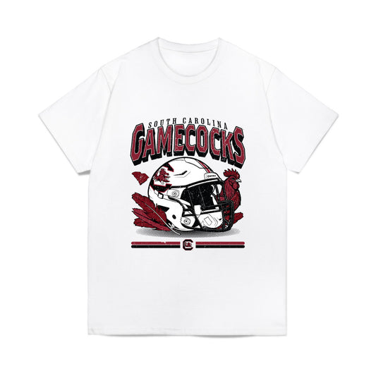 South Carolina - NCAA Football : Zavion Hardy - Vintage Helmet Comfort Colors T-Shirt-0