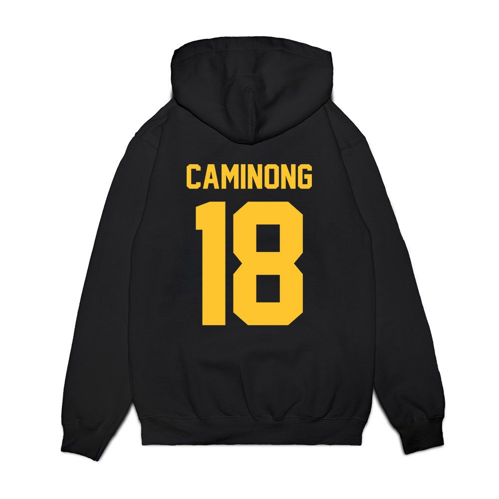 UC Berkeley - NCAA Football : EJ Caminong - Vintage Helmet Premium Hooded Sweatshirt-1