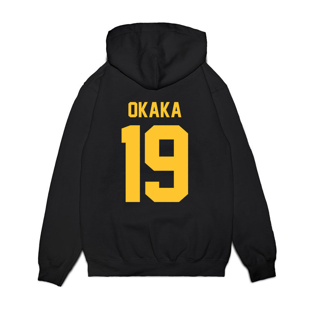 UC Berkeley - NCAA Football : Odera Okaka - Vintage Helmet Premium Hooded Sweatshirt-1