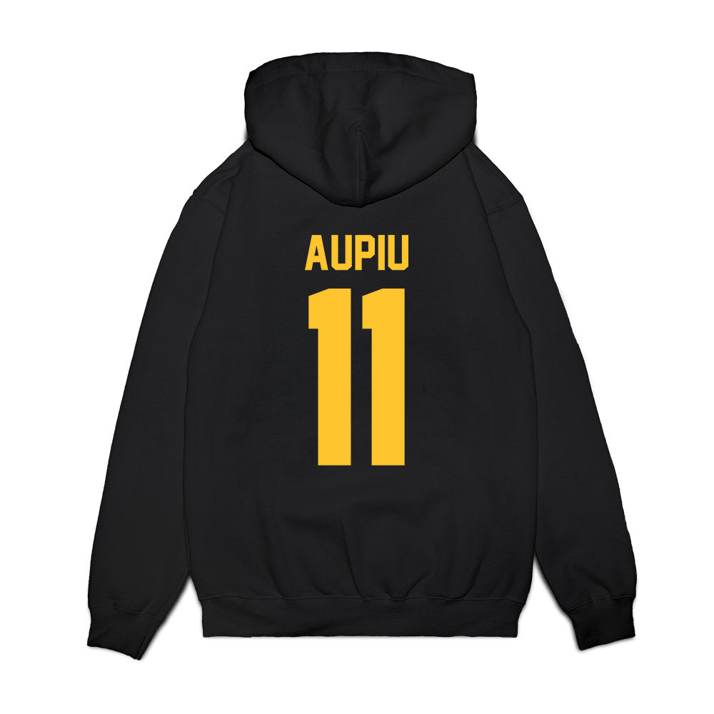 UC Berkeley - NCAA Football : Dayday Aupiu - Vintage Helmet Premium Hooded Sweatshirt-1
