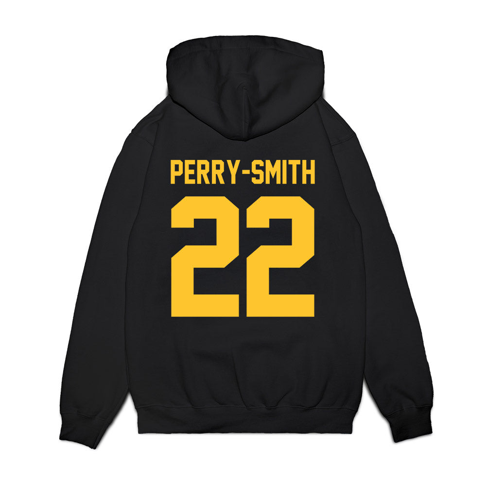 UC Berkeley - NCAA Football : Carson Perry-Smith - Vintage Helmet Premium Hooded Sweatshirt-1