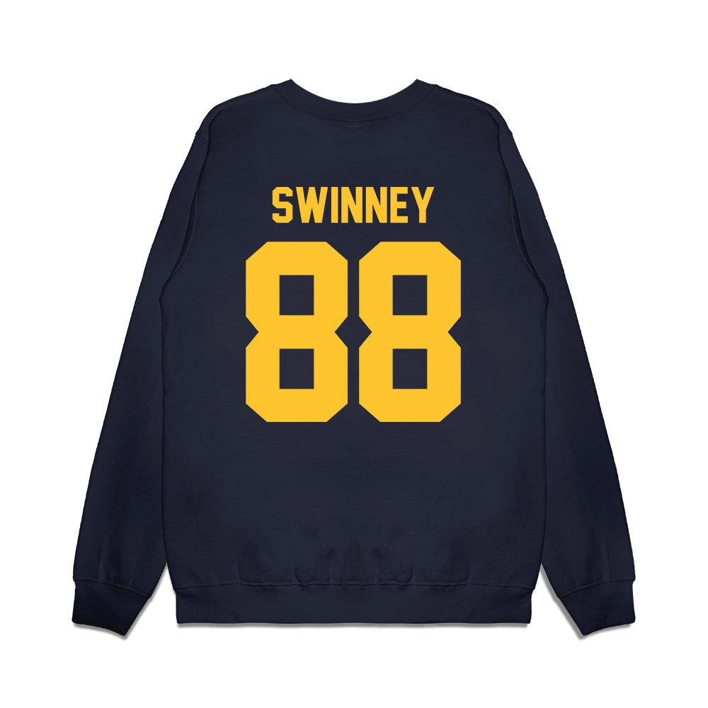 UC Berkeley - NCAA Football : Meyer Swinney - Vintage Helmet Premium Crewneck Sweatshirt-1