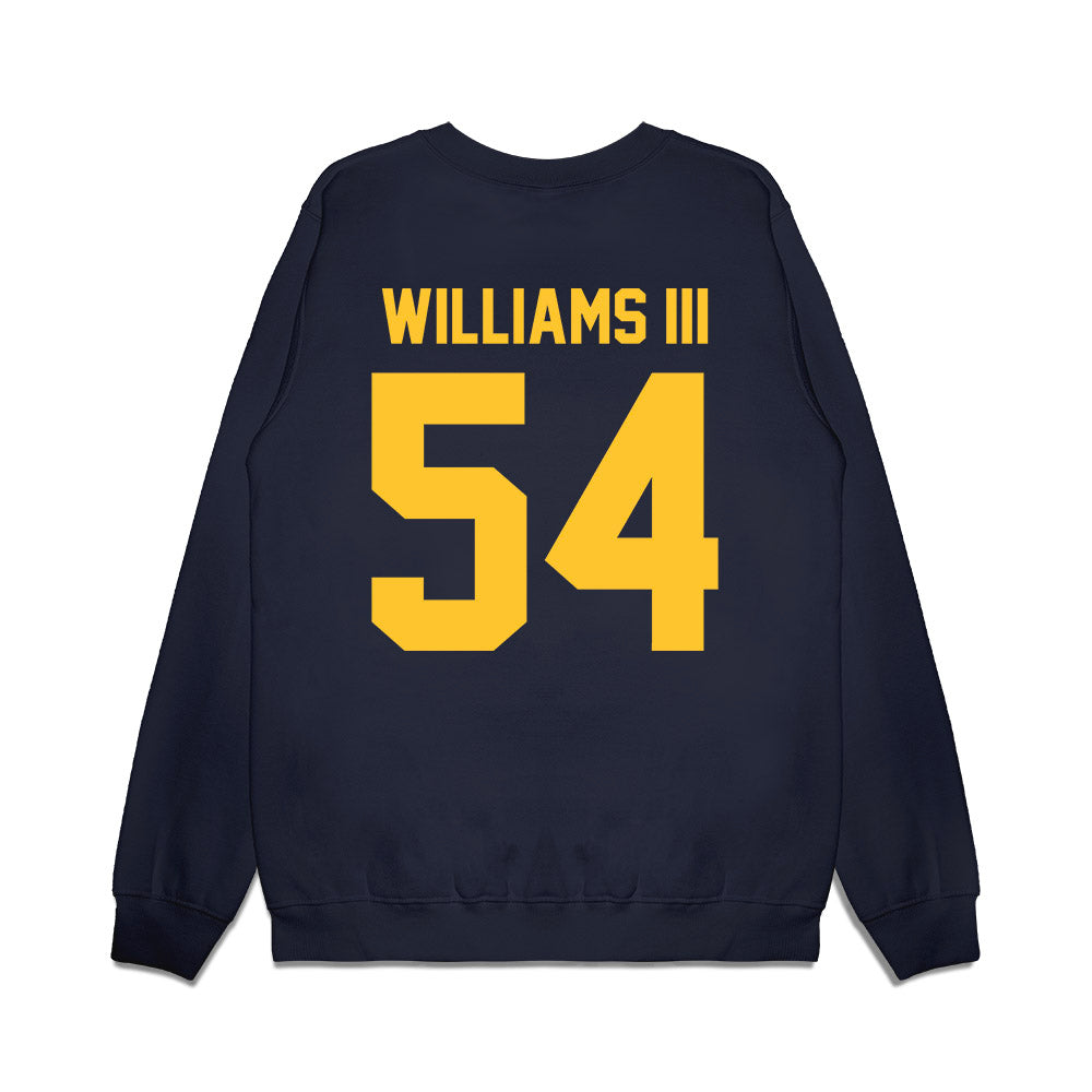 UC Berkeley - NCAA Football : Frederick Williams III - Vintage Helmet Premium Crewneck Sweatshirt-1