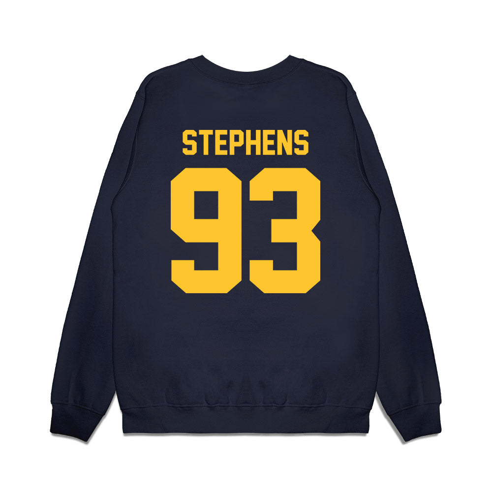 UC Berkeley - NCAA Football : R.J. Stephens - Vintage Helmet Premium Crewneck Sweatshirt-1