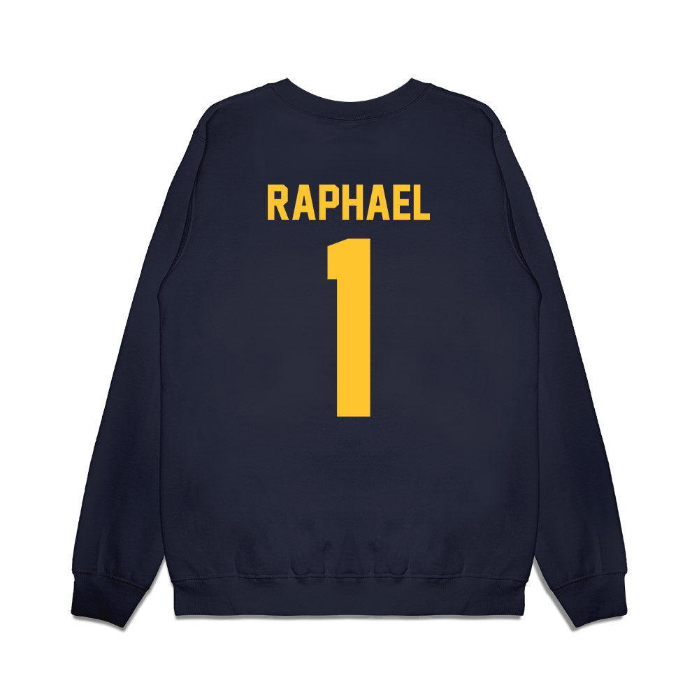 UC Berkeley - NCAA Football : Kendrick Raphael - Vintage Helmet Premium Crewneck Sweatshirt-1