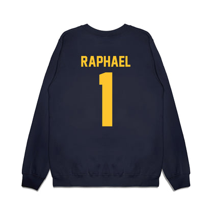 UC Berkeley - NCAA Football : Kendrick Raphael - Vintage Helmet Premium Crewneck Sweatshirt-1
