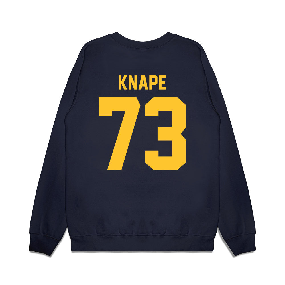 UC Berkeley - NCAA Football : Tyler Knape - Vintage Helmet Premium Crewneck Sweatshirt-1