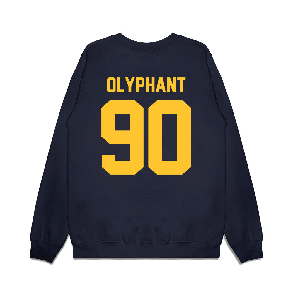 UC Berkeley - NCAA Football : Jack Olyphant - Vintage Helmet Premium Crewneck Sweatshirt-1