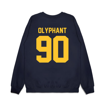 UC Berkeley - NCAA Football : Jack Olyphant - Vintage Helmet Premium Crewneck Sweatshirt-1