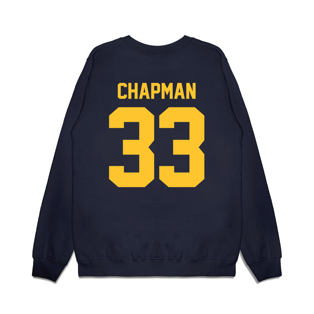 UC Berkeley - NCAA Football : Dean-Taylor Chapman - Vintage Helmet Premium Crewneck Sweatshirt-1