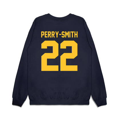 UC Berkeley - NCAA Football : Carson Perry-Smith - Vintage Helmet Premium Crewneck Sweatshirt-1