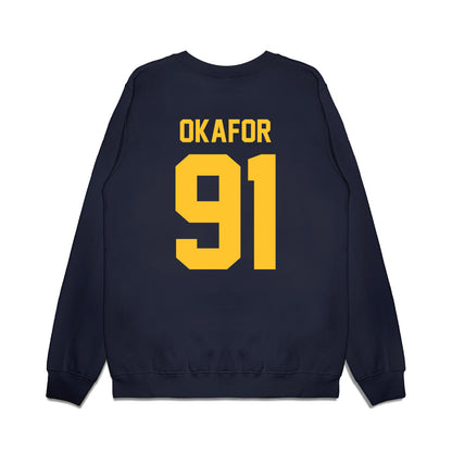 UC Berkeley - NCAA Football : Ike Okafor - Vintage Helmet Premium Crewneck Sweatshirt-1