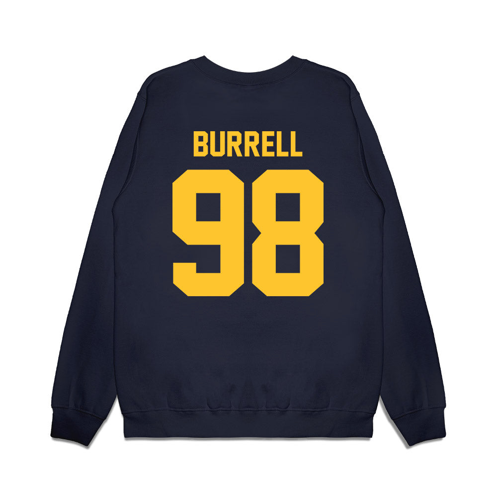 UC Berkeley - NCAA Football : Nate Burrell - Vintage Helmet Premium Crewneck Sweatshirt-1