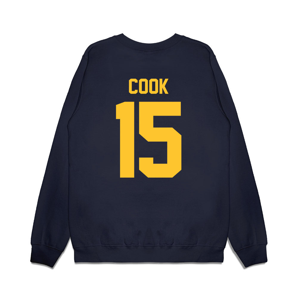 UC Berkeley - NCAA Football : Kaden Cook - Vintage Helmet Premium Crewneck Sweatshirt-1